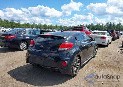 2016 Hyundai Veloster Turbo из США, поврежденный, VIN KMHTC6AE9GU292313